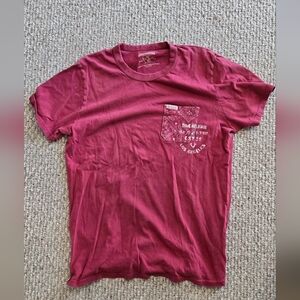 True religion mens Maroon Red tee shirt XXL 90s Y2K